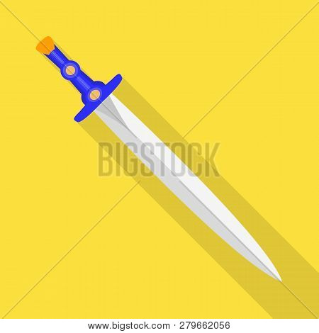 Vector Design Of Sword  And Dagger  Logo. Set Of Sword  And Weapon Vector Icon For Stock.