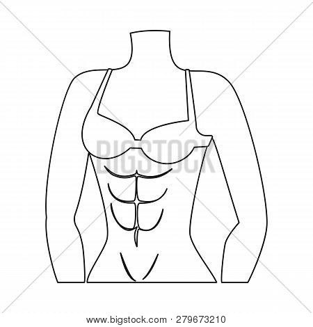 Isolated Object Of Muscle And Cells Icon. Set Of Muscle And Anatomy Vector Icon For Stock.