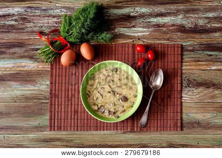 The Easter Composition. National Greek Soup 