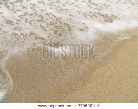 Background Of The Ocean At Sambolo Beach Anyer, Indonesia.