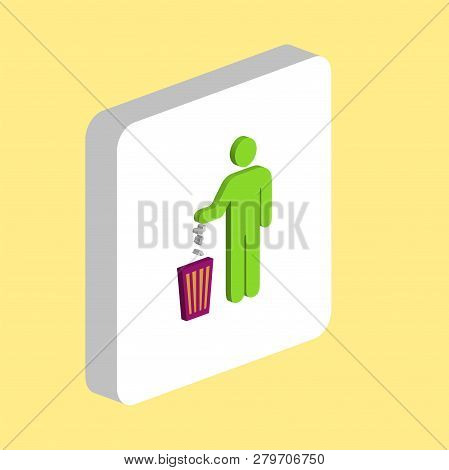 Take Out Trash Simple Vector Icon. Illustration Symbol Design Template For Web Mobile Ui Element. Pe