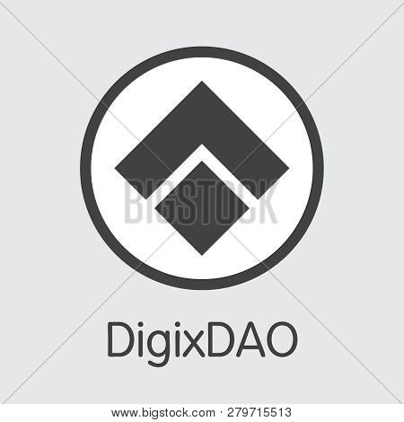 Dgd - Digixdao. The Market Logo Of Money Or Market Emblem.
