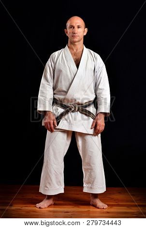 Shotokan karate professor portrait.