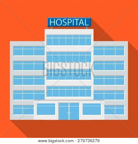 Vector Design Of Building And Front Sign. Set Of Building And Roof Stock Symbol For Web.