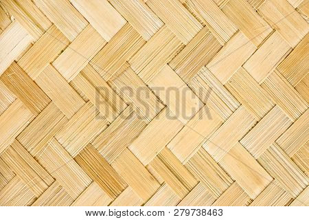 Rattan Texture, Detail Handmade Bamboo Quality Texture Background. Wood Texture. Netting.