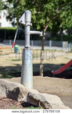 Typical Street Standpipe In The Park. Vienna, Austria, Europe