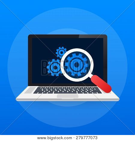 Software Testing. Software Development Workflow Process Coding Testing Analysis Concept. Vector Stoc