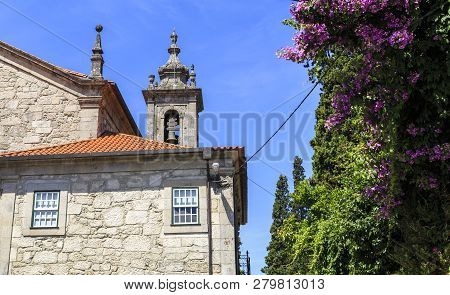 Bell Tower Of St Peter Church With Four Windows In Neoclassical Architectural Style Completed In The