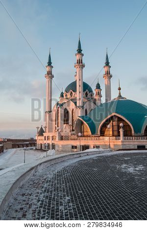 Kul Sharif Mosque In Kazan Kremlin, Tatarstan, Russia