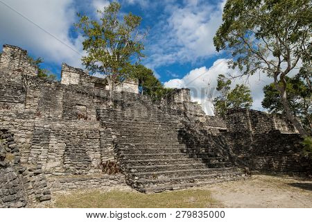 The Mayan temple of Kinichna near Costa Maya, Mexico.