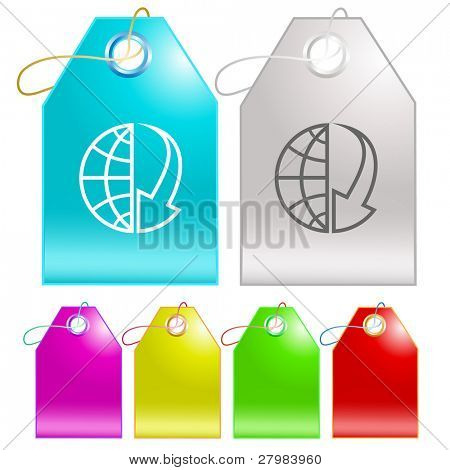Globe Array Down. Vector & Photo (Free Trial) | Bigstock
