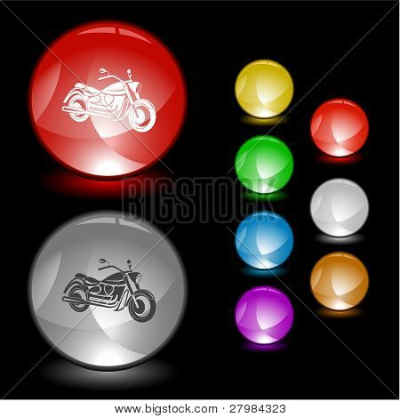 Motociclo. Elemento di interfaccia del vettore.