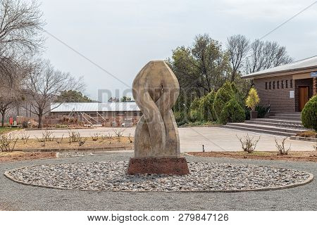 Orania, South Africa, September 1, 2018:  The Koeksister Monument In Orania In The Northern Cape Pro