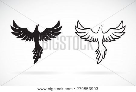 Vector Of Birds Design On A White Background,. Wild Animals. Easy Editable Layered Vector Illustrati