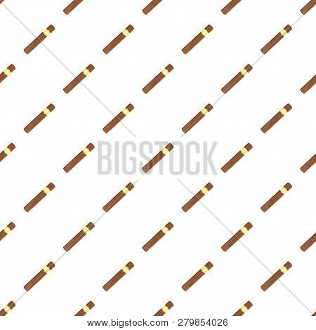 Brown Cigar Of Cuba Icon. Flat Illustration Of Brown Cigar Of Cuba Vector Icon For Web Design