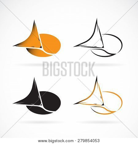Vector Of Fox Design On A White Background. Wild Animals. Easy Editable Layered Vector Illustration.