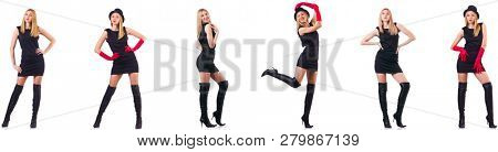 Beautiful woman wearing topboots