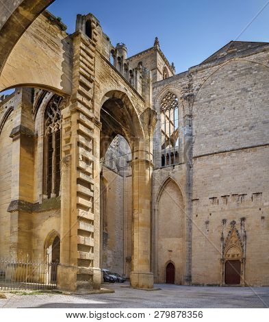 Narbonne Cathedral Is A Roman Catholic Church Located In The Town Of Narbonne, France. The Cathedral