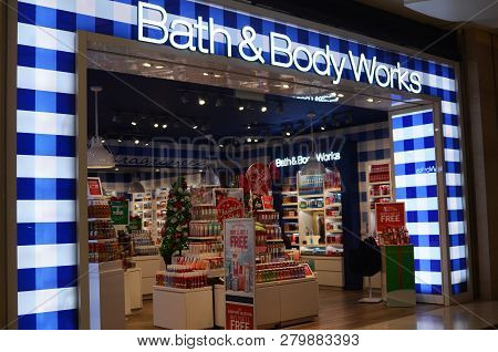 Genting Highlands, Malaysia- Dec 03, 2018: Bath & Body Works Outlet In Genting Highlands, Malaysia. 