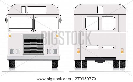 Old Bus Font Look And Old Bus Back Side Look