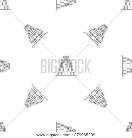 Hindi Temple Icon. Outline Illustration Of Hindi Temple Icon For Web Design Isolated On White Backgr