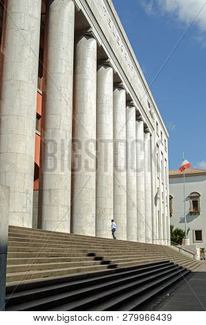Customer Entering Central Post Office, Palermo