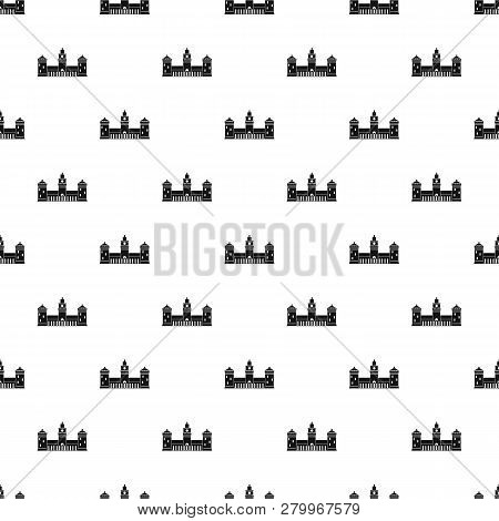 Old Castle Pattern Seamless Repeat Geometric For Any Web Design