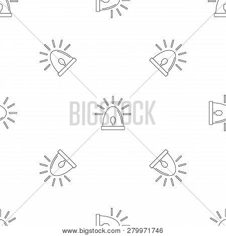 Light Sirena Icon. Outline Illustration Of Light Sirena Icon For Web Design Isolated On White Backgr