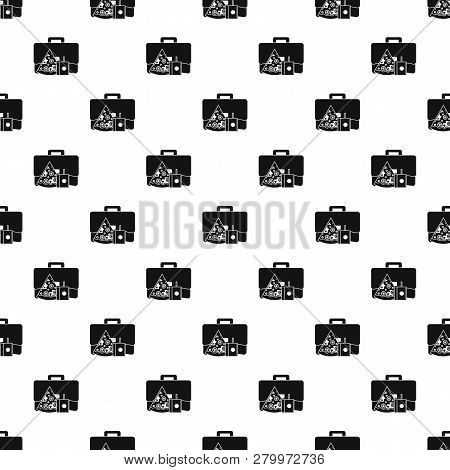 Pizza Lunch Bag Pattern Seamless Repeat Geometric For Any Web Design