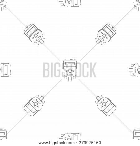 Rickshaw Icon. Outline Illustration Of Rickshaw Icon For Web Design Isolated On White Background