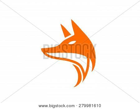 Fox Head Fuchs Kopf Tier Logo Design
