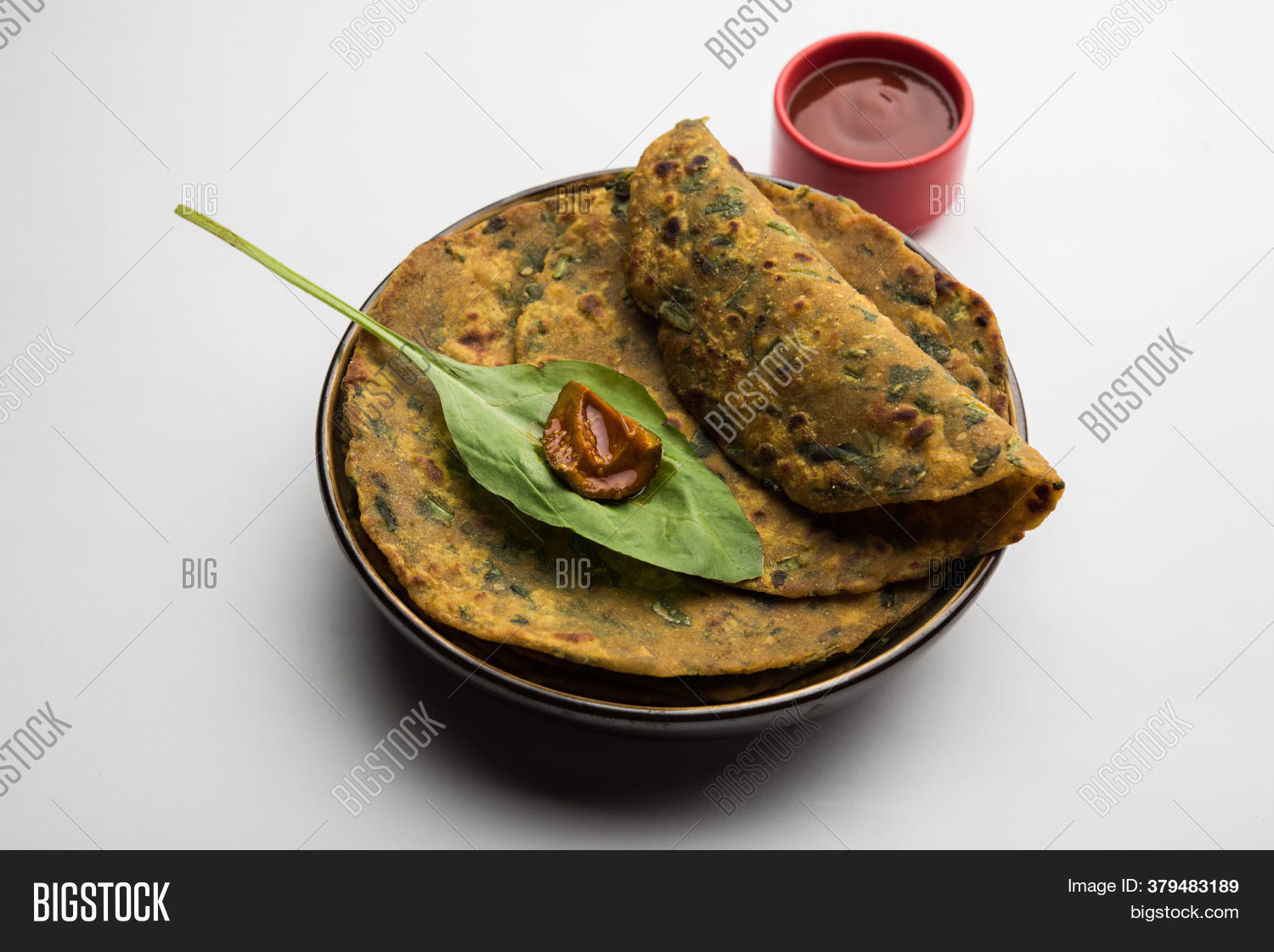 Palak Paratha Spinach Image & Photo (Free Trial) | Bigstock