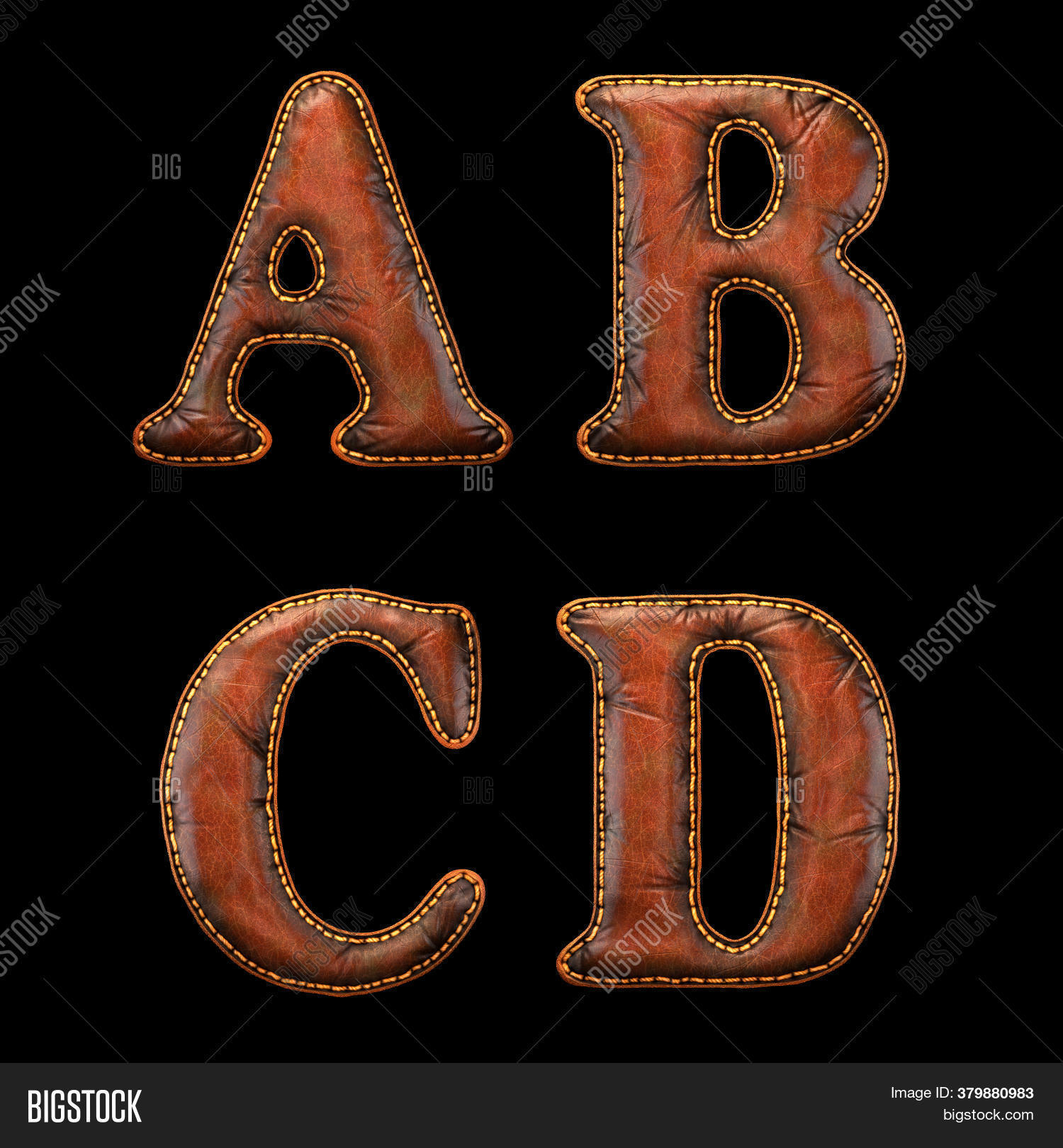Set Leather Letters , Image &amp; Photo (Free Trial) | Bigstock