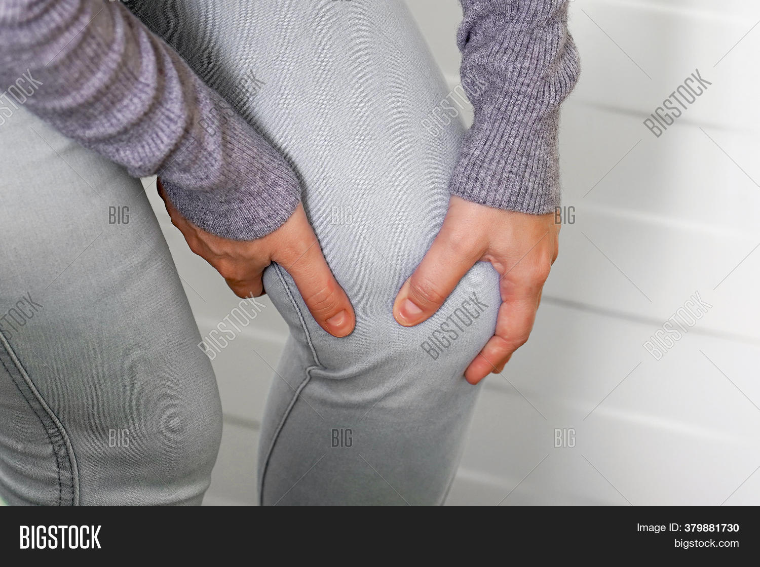 Pain Knee. Close Image & Photo (Free Trial) Bigstock
