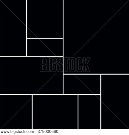 Collage Frames Boards. Vector Frames Templates Collage For Photo Or Illustration.