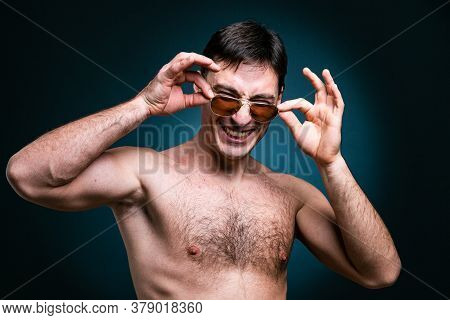 Gay Man Athlete Smiling In Sunglasses Young