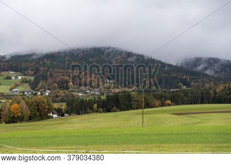 High Fog In The Glowing Bohemian Forest - Austria