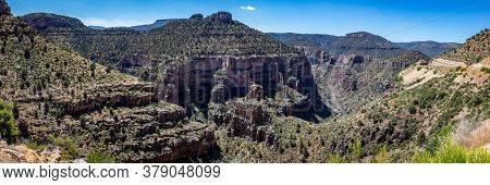 A View Of Salt River Canyon From Becker Butte Lookout Along Us Highway 60 Near Whiteriver, Arizona.