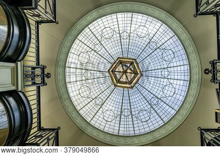 June 2020. London. Ceiling At Picadilly Arcade In St James, London, England, Uk Europe