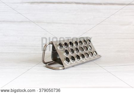 Fish Scaler - Tool To Cleaning Fish Scale, Isolated On Gray Background.