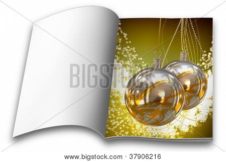 Boules de Noël isolé livres d'images