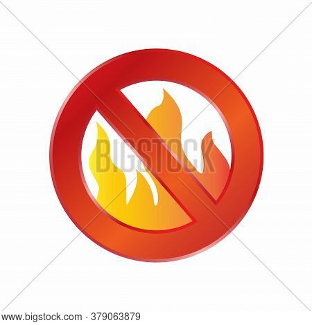 Fire Warning Logo Design - Vector Template