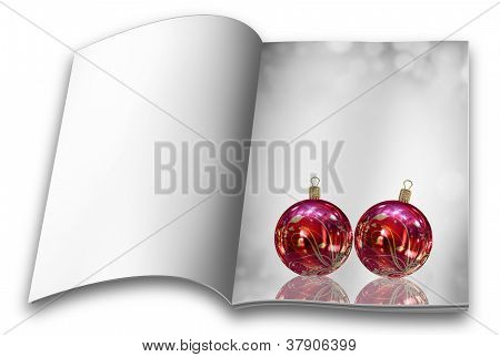 Boules de Noël isolé livres d'images