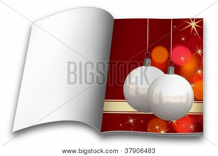 Boules de Noël isolé livres d'images