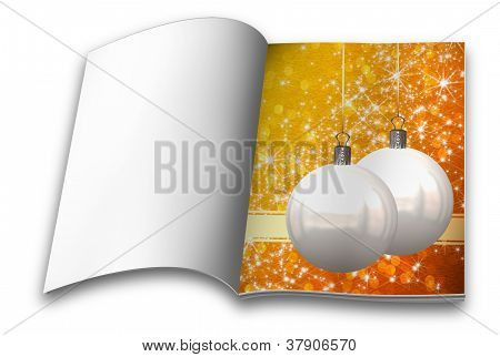 Boules de Noël isolé livres d'images