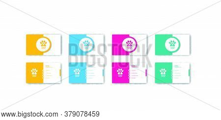 Colorful  Pet Or Creative Business Card Design
