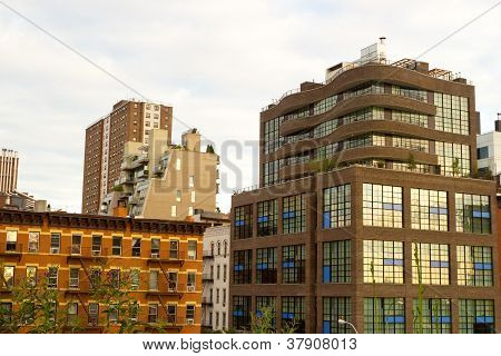 Modern Chelsea byggnader, New York