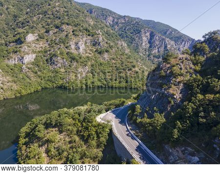 Aerial View Of Krichim Reservoir, Rhodopes Mountain, Plovdiv Region, Bulgaria