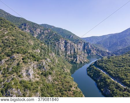 Aerial View Of Krichim Reservoir, Rhodopes Mountain, Plovdiv Region, Bulgaria