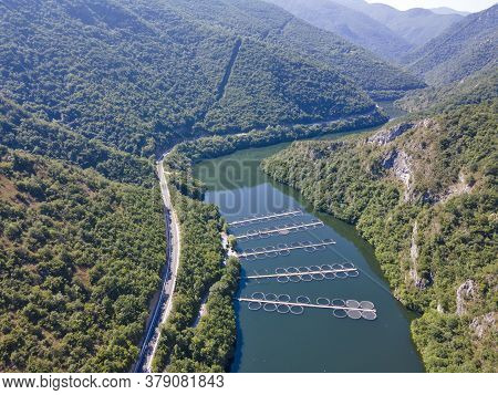 Aerial View Of Krichim Reservoir, Rhodopes Mountain, Plovdiv Region, Bulgaria